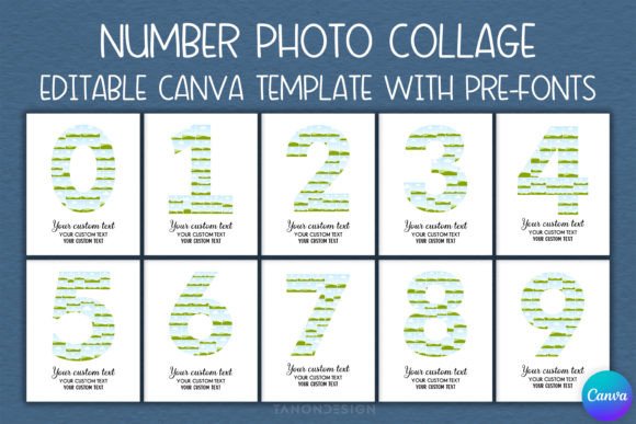 0-9 Number Photo Collage Editable Canva: The Ultimate Guide to Personalized Digital Gifts
