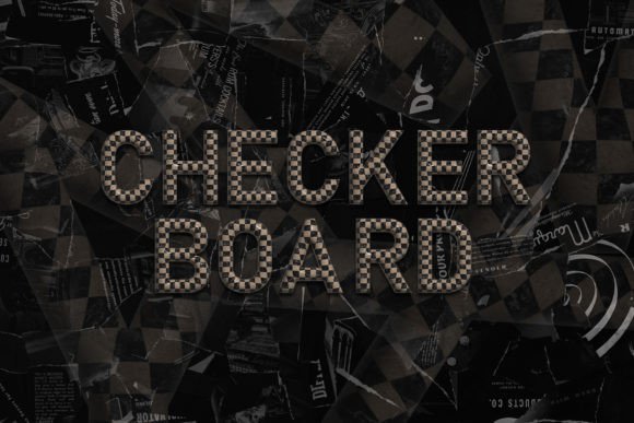 Checkerboard Alphabet: A Modern Display Font for Creative Projects