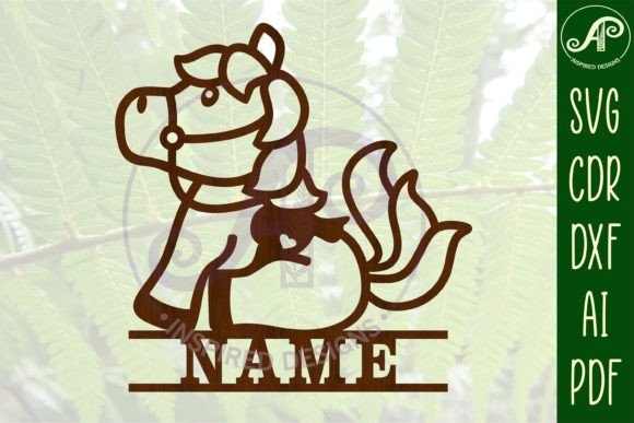 Crafting Personalized Decor: A Complete Guide to Using Cute Horse Name Sign SVG Cut Files