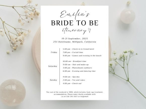 Effortless Hen Party Itinerary & Invite Design