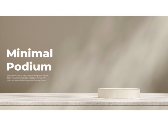Elevating Product Photography with a 3D Render Podium Mockup Background