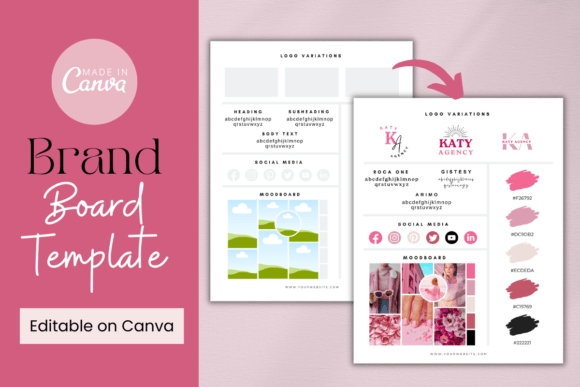 Evaluating the Brand Board Canva Template for Consistent Visual Identity