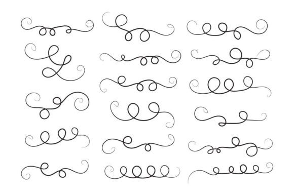 Flourishes Ornaments Decorative Element: Elevating Design with Vintage Elegance