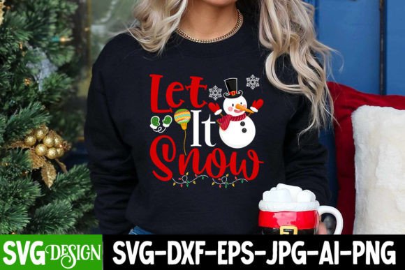 Let It Snow SVG Design: Elevating Modern Holiday Creativity