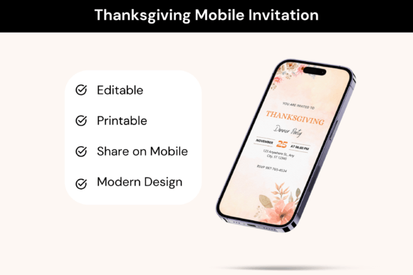 Streamlining Holiday Communication with Thanksgiving Mobile Invitations